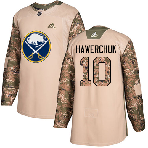 Adidas Buffalo Sabres #10 Dale Hawerchuk Camo Authentic 2017 Veterans Day Stitched Jersey Men's