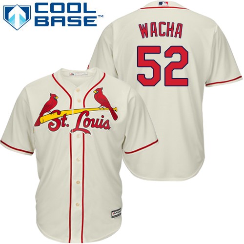 St.Louis Cardinals #52 Michael Wacha Cream Cool Base Stitched Youth Jersey Youth