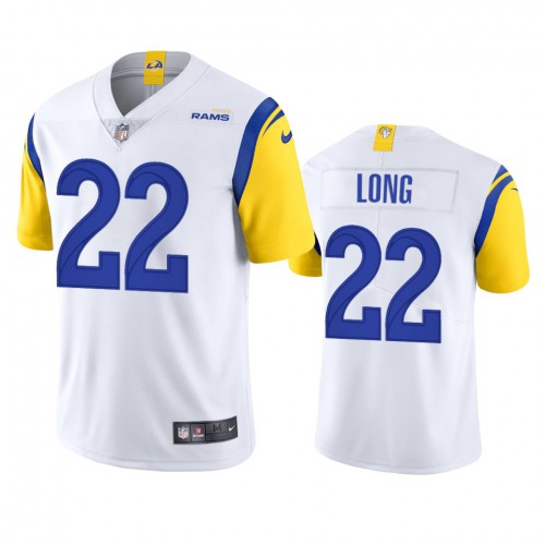 Los Angeles Los Angeles Rams #22 David Long Men's Alternate Vapor Limited Jersey - White Men's