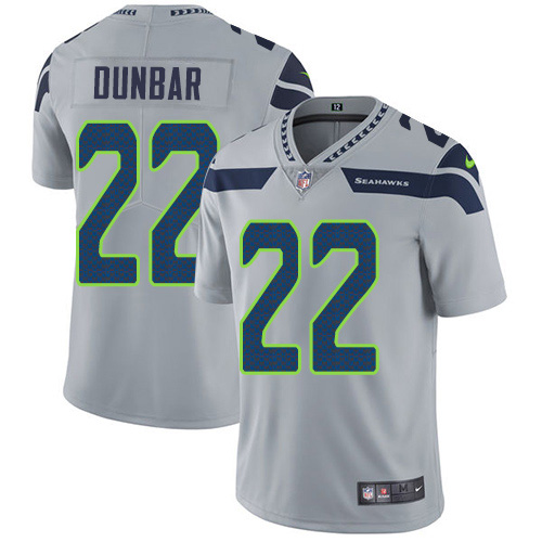 Seattle Seahawks #22 Quinton Dur Grey Alternate Youth Stitched Vapor Untouchable Limited Jersey Youth