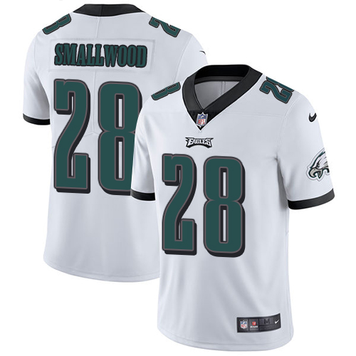 Philadelphia Eagles #28 Wendell Smallwood White Men's Stitched Vapor Untouchable Limited Jersey Men's