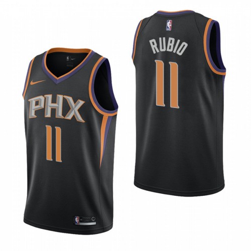 Phoenix Phoenix Suns #11 Ricky Rubio Black 2019-20 Statement Edition Stitched Jersey Mens