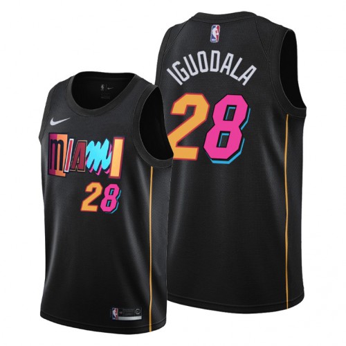 Miami Miami Heat #28 Andre Iguodala Womens 2021-22 City Edition Black Jersey Womens
