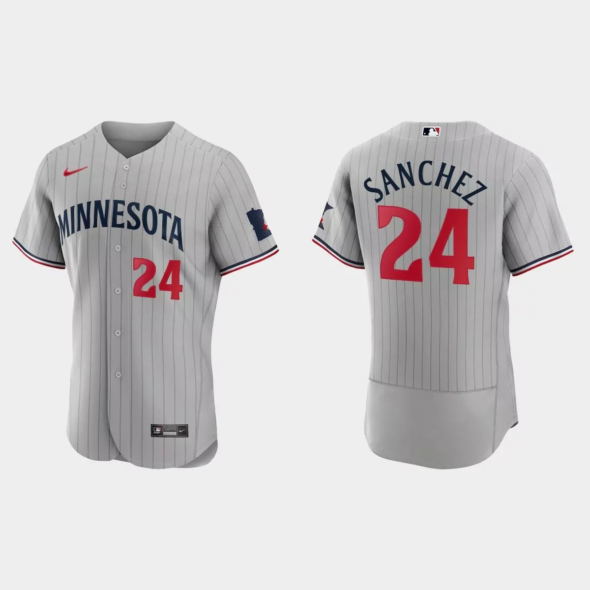 Minnesota Twins #24 Gary Sanchez Men's 2023 Authentic Jersey - Gray