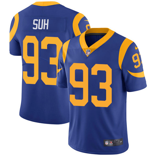 Los Angeles Rams #93 Ndamukong Suh Royal Blue Alternate Youth Stitched Vapor Untouchable Limited Jersey Youth