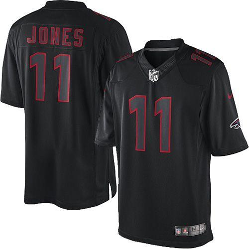 Atlanta Falcons #11 Julio Jones Black Men's Stitched Impact Limited Jersey Men's