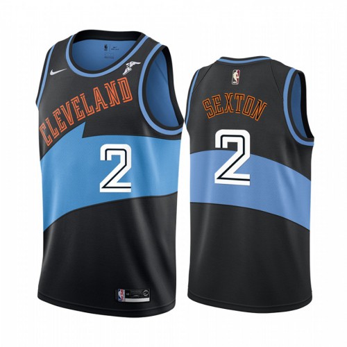 Cleveland Cavaliers #2 Collin Sexton Black 2019-20 Classic Edition Stitched Jersey Mens