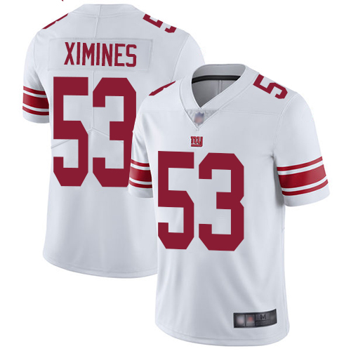 New York Giants #53 Oshane Ximines White Men's Stitched Vapor Untouchable Limited Jersey Men's