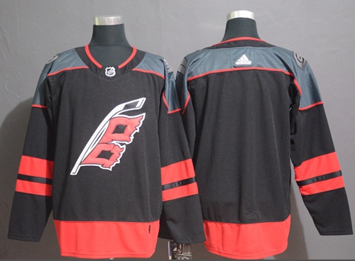 Adidas Hurricanes Blank Black Alternate Authentic Stitched Jersey