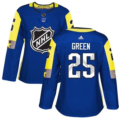 Adidas Detroit Red Wings #25 Mike Green Royal 2018 All-Star Atlantic Division Authentic Women's Stitched Jersey Womens
