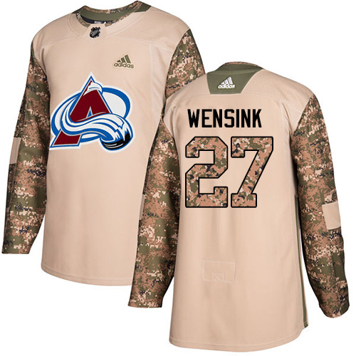 Adidas Colorado Avalanche #27 John Wensink Camo Authentic 2017 Veterans Day Stitched Jersey Men's