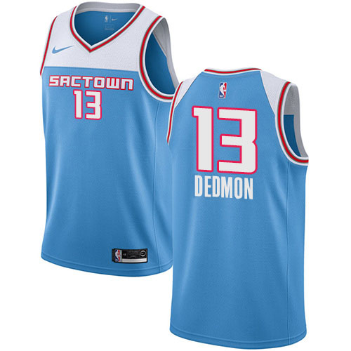 Sacramento Kings #13 Dewayne Dedmon Blue Swingman City Edition 2018/19 Jersey Mens