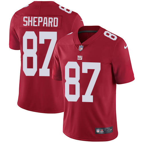 New York Giants #87 Sterling Shepard Red Alternate Youth Stitched Vapor Untouchable Limited Jersey Youth