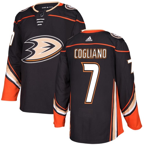 Adidas Anaheim Ducks #7 Andrew Cogliano Black Home Authentic Youth Stitched Jersey Youth
