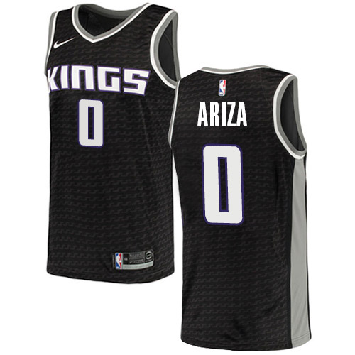 Sacramento Kings #0 Trevor Ariza Black Swingman Statement Edition Jersey Mens