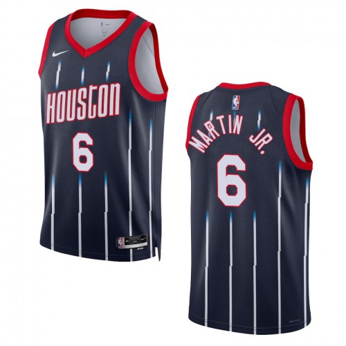 Houston Houston Rockets #6 Kenyon Martin Jr. Unisex Navy 2022-23 Swingman Jersey - City Edition Mens