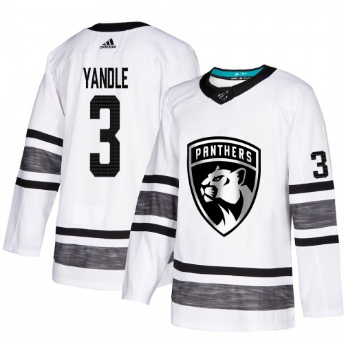 Adidas Florida Panthers #3 Keith Yandle White Authentic 2019 All-Star Stitched Jersey Men's