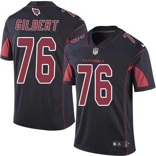 Arizona Cardinals #76 Marcus Gilbert Black Youth Stitched Limited Rush Jersey Youth