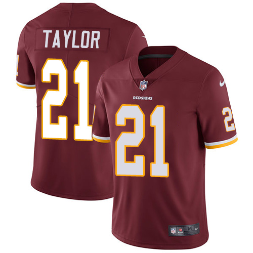 Commanders #21 Sean Taylor Burgundy Red Team Color Men's Stitched Vapor Untouchable Limited Jersey
