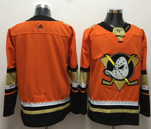 Adidas Ducks Blank Orange Authentic Stitched Jersey