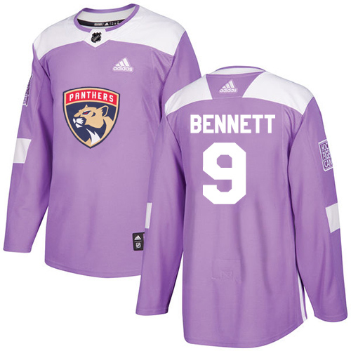 Adidas Panthers #9 Sam Bennett Purple Authentic Fights Cancer Stitched Jersey