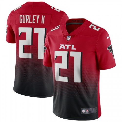 Atlanta Atlanta Falcons #21 Todd Gurley II Men's Red 2nd Alternate 2020 Vapor Untouchable Limited Jersey Men's