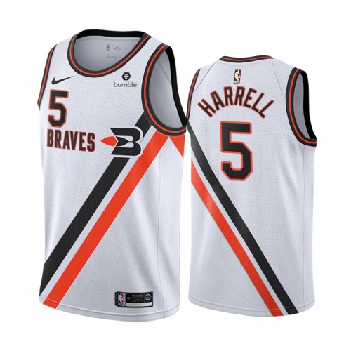 Los Angeles Clippers #5 Montrezl Harrell White 2019-20 Classic Edition Stitched Jersey Mens