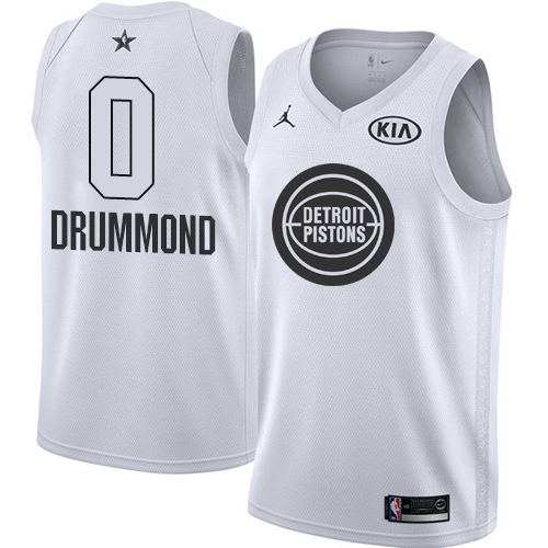 Detroit Pistons #0 Andre Drummond White Youth Jordan Swingman 2018 All-Star Game Jersey Youth