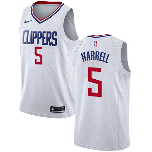 Los Angeles Clippers #5 Montrezl Harrell White Swingman Association Edition Jersey Mens