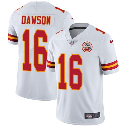 Kansas City Chiefs #16 Len Dawson White Men's Stitched Vapor Untouchable Limited Jersey Men's