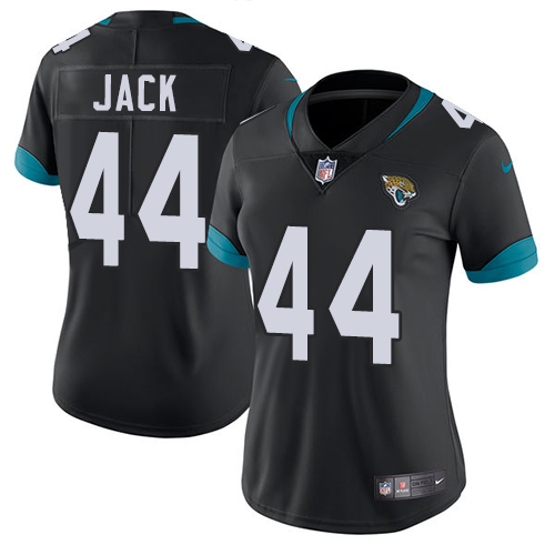 Jacksonville Jaguars #44 Myles Jack Black Team Color Women's Stitched Vapor Untouchable Limited Jersey Womens