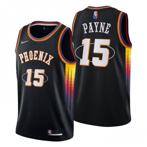 Phoenix Phoenix Suns #15 Cameron Payne Mens Black 2021/22 Swingman Jersey - City Edition Mens