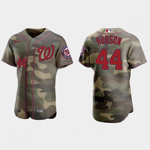 Washington Washington Nationals #44 Daniel Hudson Men's 2021 Armed Forces Day Authentic Jersey -Camo Men's