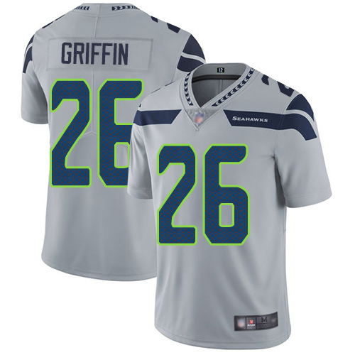 Seattle Seahawks #26 Shaquem Griffin Grey Alternate Men's Stitched Vapor Untouchable Limited Jersey Men's