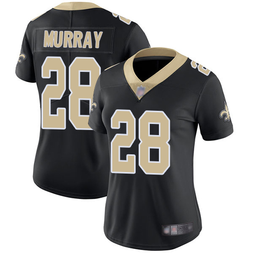 New Orleans Saints #28 Latavius Murray Black Team Color Women's Stitched Vapor Untouchable Limited Jersey Womens