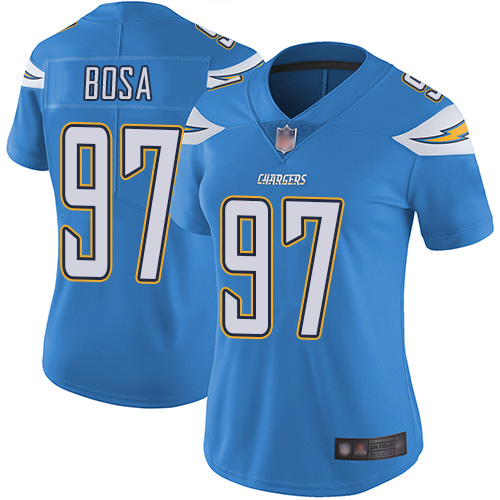 Chargers #97 Joey Bosa Electric Blue Alternate Women's Stitched Vapor Untouchable Limited Jersey