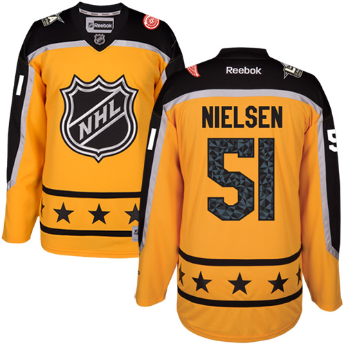 Detroit Red Wings #51 Frans Nielsen Yellow 2017 All-Star Atlantic Division Stitched Jersey Men's