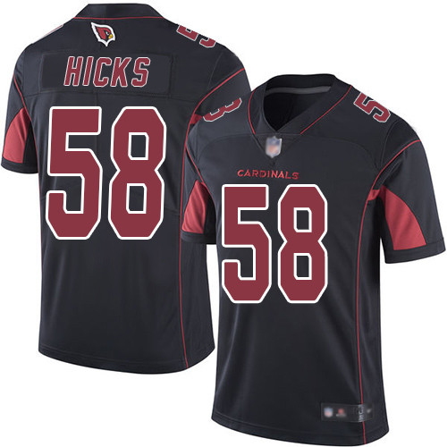 Arizona Cardinals #58 Jordan Hicks Black Men's Stitched Limited Rush Jersey Men's