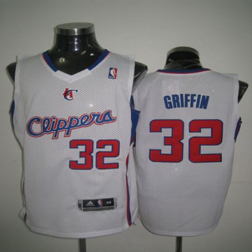 Los Angeles Clippers #32 Blake Griffin 2011 New Style White Revolution 30 Stitched Jersey Mens