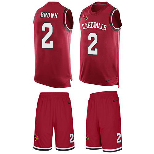 Cardinals #2 Marquise Brown Red Team Color Men's Stitched Limited Tank Top Suit Jersey