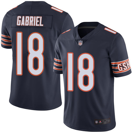 Chicago Bears #18 Taylor Gabriel Navy Blue Team Color Youth Stitched Vapor Untouchable Limited Jersey Youth