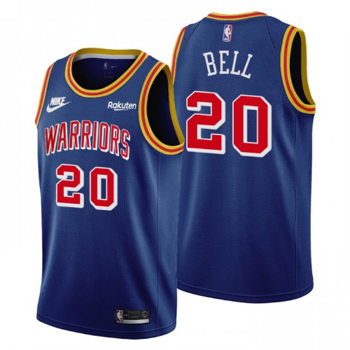 Golden State Golden State Warriors #20 Jordan Bell Womens Releases Classic Edition 75th Anniversary Jersey Blue Womens
