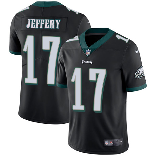 Philadelphia Eagles #17 Alshon Jeffery Black Alternate Men's Stitched Vapor Untouchable Limited Jersey Men's