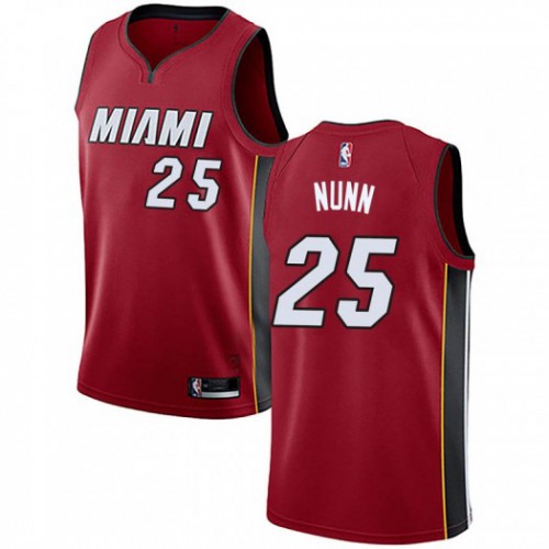 Miami Heat #25 Kendrick Nunn Red Youth Swingman Statement Edition Jersey Youth