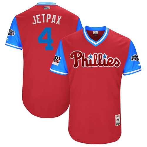 Philadelphia Phillies #4 Scott Kingery Red 