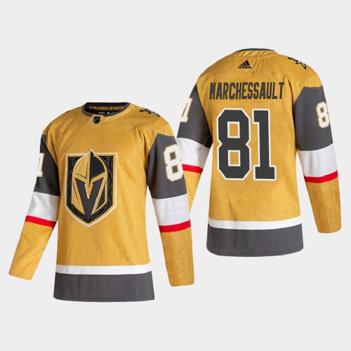 Vegas Golden Vegas Golden Knights #81 Jonathan Marchessault Men's Adidas 2020-21 Authentic Player Alternate Stitched Jersey Gold Men's