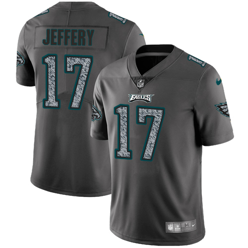 Philadelphia Eagles #17 Alshon Jeffery Gray Static Men's Stitched Vapor Untouchable Limited Jersey Men's
