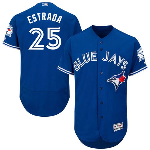 Toronto Blue Jays #25 Marco Estrada Blue Flexbase Authentic Collection Stitched Jersey Men's