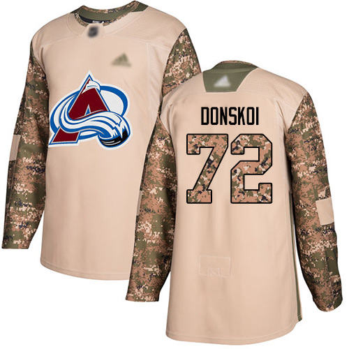 Adidas Colorado Avalanche #72 Joonas Donskoi Camo Authentic 2017 Veterans Day Stitched Jersey Men's