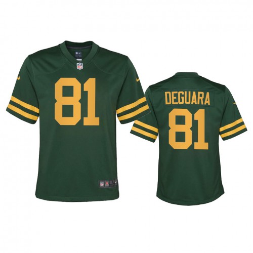 Green Bay Green Bay Packers #81 Josiah Deguara Youth Alternate Game Player Jersey - Green Youth